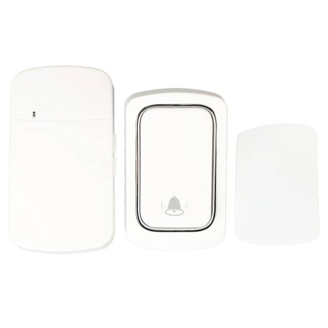 Wireless Doorbell Self Powered Door Bell Voice ABS Hole Free