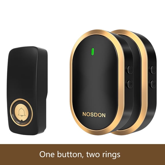 Wireless Doorbell Self-Powered Household Remote Control Intelligent Pager for Home Use - Waterproof Design Easy Installation Elderly Notification System