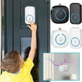 thumbnail image 1 of Wireless Doorbell Type-C Port | Mini Design | ABS Weatherproof | 60 Ringtones 5 Adjustable Volume Modes | LED Flash | Long Range 30M | Energy Efficient | Includes Receiver Transmitter, 1 of 9