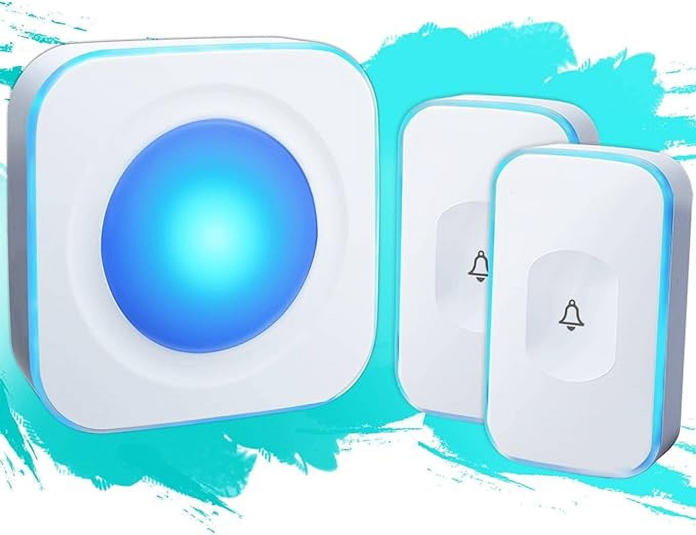 Wireless Doorbell Waterproof 1200 feet Door Bell with 2 Buttons with ...