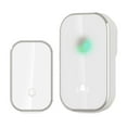 thumbnail image 1 of Wireless Doorbell Waterproof Remote Pager with 300M Range LED Flash 38 Melodies 8 Volume Levels European Plug Silver Smart Doorbell for Home Office Classroom, 1 of 5