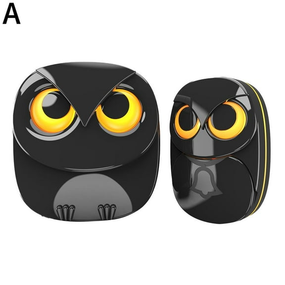Wireless Doorbell, Weatherproof IP55 Cute Owl Doorbell Outdoor Remote Push Button-1000 Feet Long Wireless Range, Indoor Home Security System Electric Doorbells for Outdoor Indoor