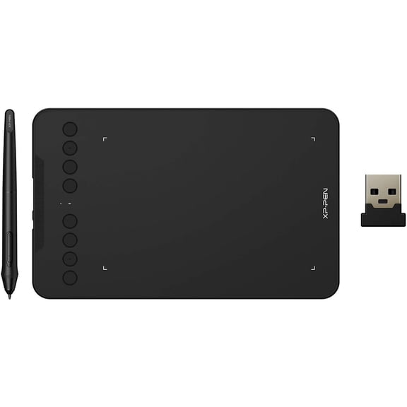 Wireless Drawing Tablet XPPen Deco mini7W Graphic Tablet Pen Tablet with 8192 Levels Pressure, 7 x 4 inch Artist Tablet for Online Teaching/E-Learning Compatible with Window/Mac/Android/Chrome/Linux