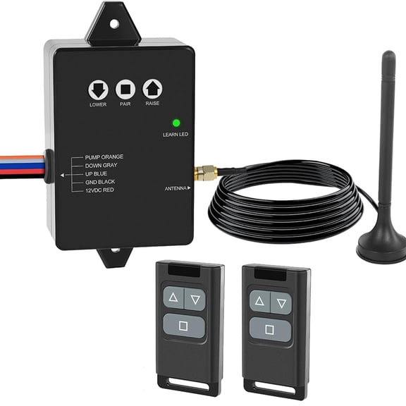 Wireless Dump Trailer Remote Control Kit,Upgraded Dump Trailer Remote Controller 3-Wire/4-Wire,for Hydraulic Pumps
