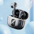 thumbnail image 1 of Wireless In Ear Bluetooth Earbuds with Digital Display, Active Noise Cancellation, Long Battery Life, Fast Charging, Touch Control, Sweatproof for Workout, Travel & Office Black, 1 of 6