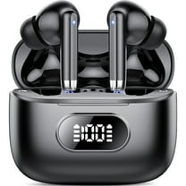 Wireless Ear Buds, Earbuds Bluetooth 5.3 Headphones 60H Playtime LED Display, HiFi Stereo Sound Waterproof in-Ear Earphones with 4 Microphone