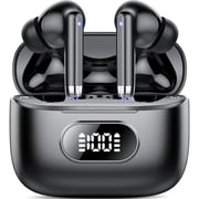 Wireless Ear Buds, Earbuds Bluetooth 5.3 Headphones 60H Playtime LED Display, HiFi Stereo Sound Waterproof in-Ear Earphones with 4 Microphone