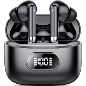 Wireless Ear Buds, Earbuds Bluetooth 5.3 Headphones 60H Playtime LED Display, HiFi Stereo Sound Waterproof in-Ear Earphones with 4 Microphone