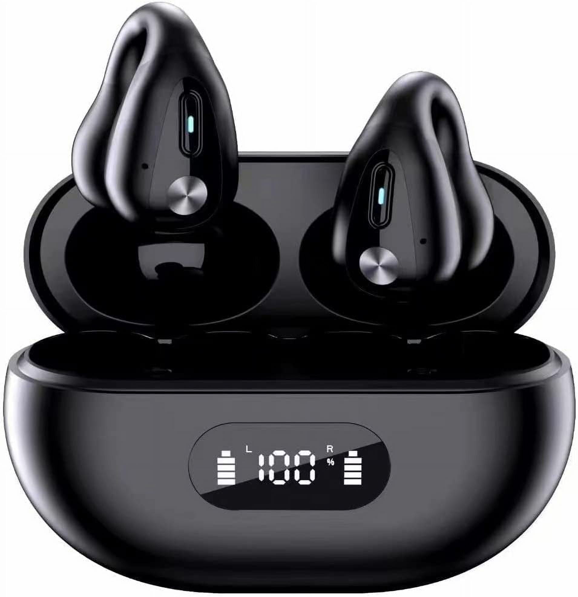 Wireless Ear Clip Bone Conduction Headphones, Mini Bluetooth Earbuds