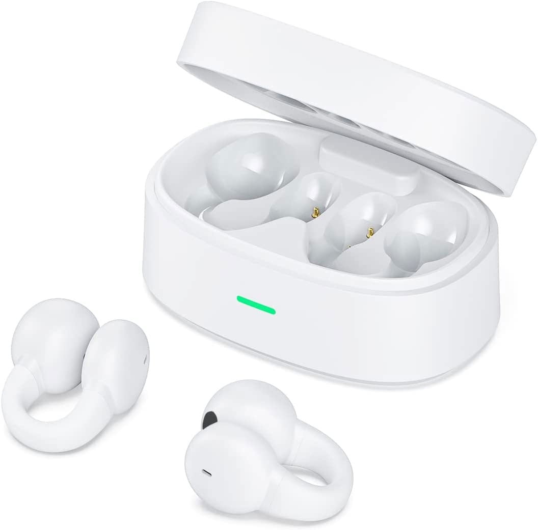 Wireless Ear-Clip TWS Earphones Compatible With Samsung Galaxy A12/A32/A42/A52 5G - Bluetooth Earbuds True Stereo Charging Case Hands-free Mic