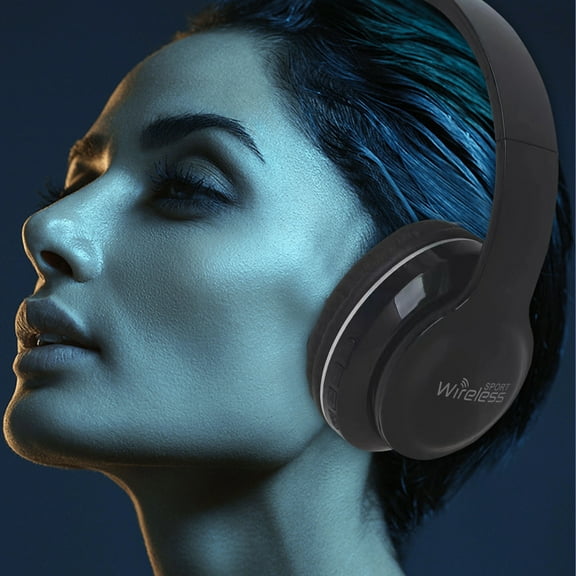 Wireless Over Ear Headphones Bluetooth Bluetooth Headphones Over Ear Foldable Wireless and Wired Stereo Headset for Cell Phone PC Soft Earmuffs Light Weight for Prolonged Wearing