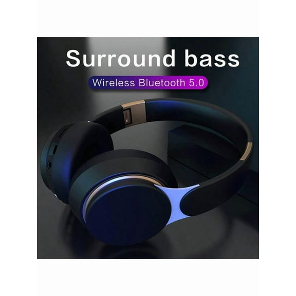 Wireless Over Ear Headphones, Portable Bluetooth Headphones, Foldable Headsets With Mic, FM Radio, 3.5MM AUX Cable, Soft-Earpads, For Travel Home Office Cellphone PC