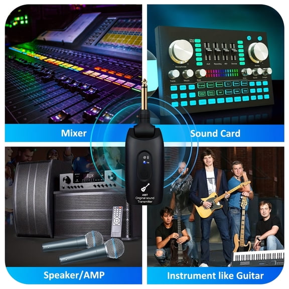 Wireless In Ear Monitor System, 2.4GHz Wireless IEM System with 270 Rotatable Transmitter, Receiver Auto-Pairing, In-Ear Monitoring for Studio, Band Rehearsal, Instrument Performance