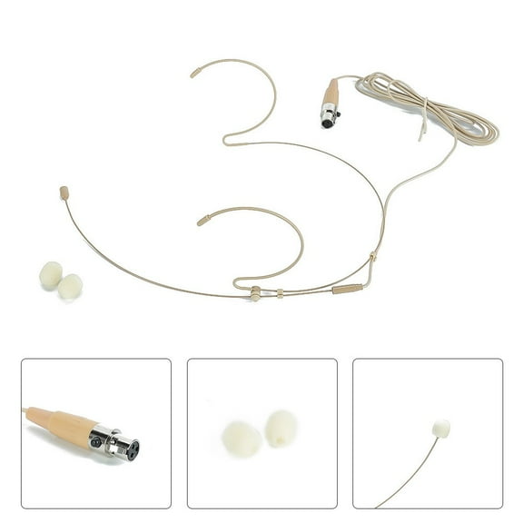 Wireless Ear Mounted Microphone Double Earhook Headset Mic Headworn Microphone For Sennheiser For For For Shure Wireless