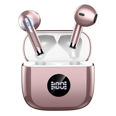Wireless Earbuds, Bluetooth 5.4 Earphone Sport, ENC Noise Cancelling Mic, 40H Playtime IPX7 Waterproof Headphone with LED Display for iOS Android Cellphone