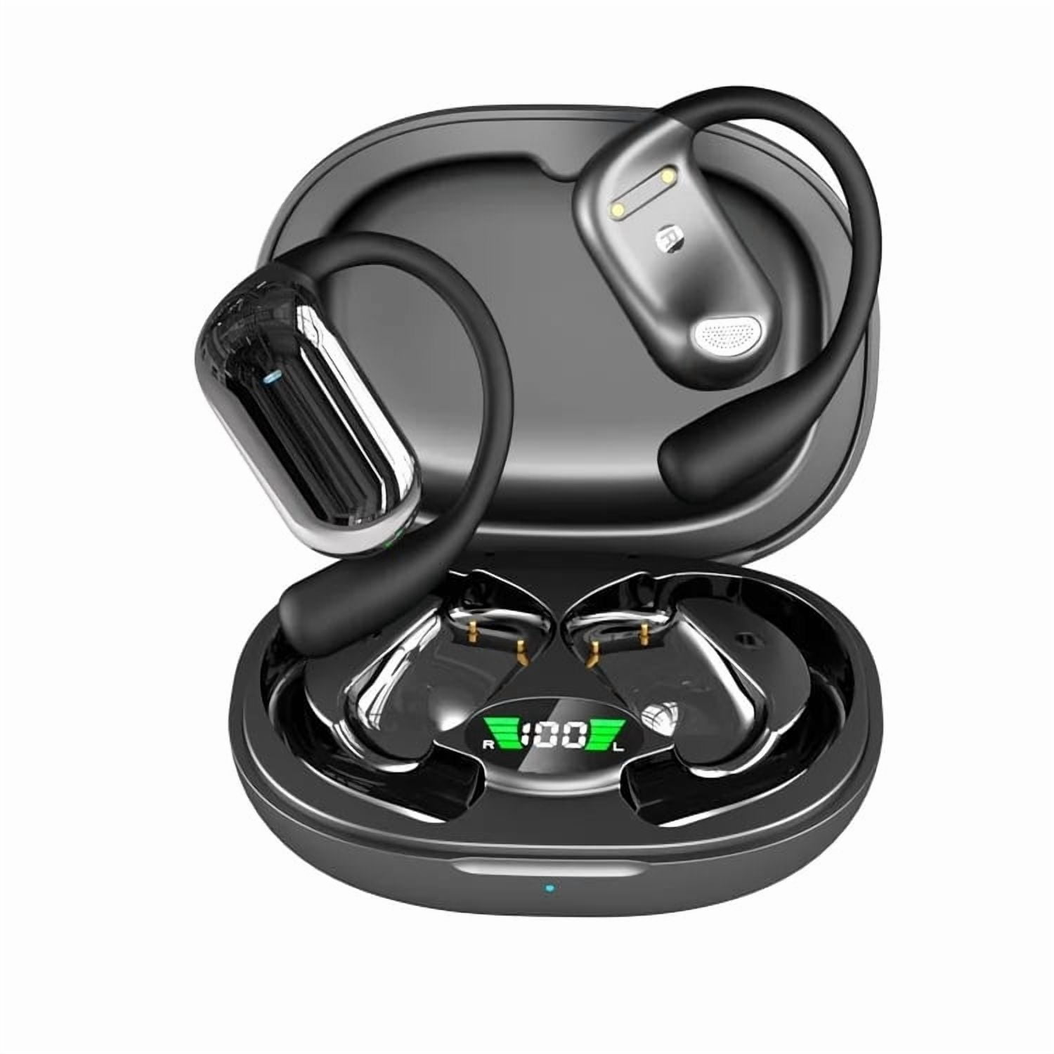 Wireless Ear-hook OWS Earphones for Samsung Galaxy Z Fold7 - Bluetooth Earbuds Over the Ear Headphones True Stereo Charging Case Hands-free Mic Headset