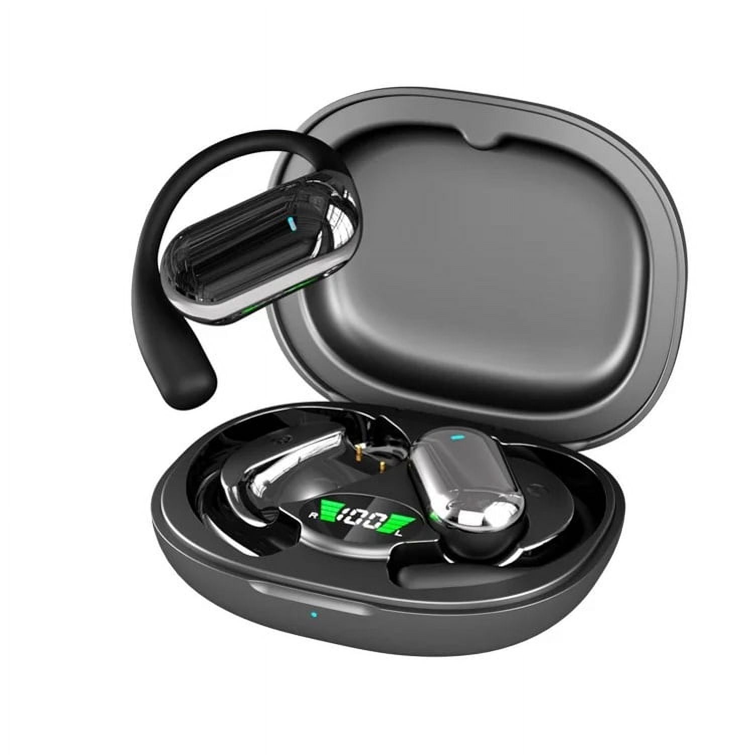 Wireless Ear-hook OWS Earphones for iPhone 14/Pro/Max/Plus - Bluetooth Earbuds Over the Ear Headphones True Stereo Charging Case Hands-free Mic Headset