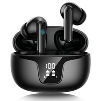 Earbuds Wireless Bluetooth Noise Cancelling with LED Display 54 Hrs Playtime Deep Bass Stereo In-Ear Headphones IPX7 Waterproof for iOS Android Phones