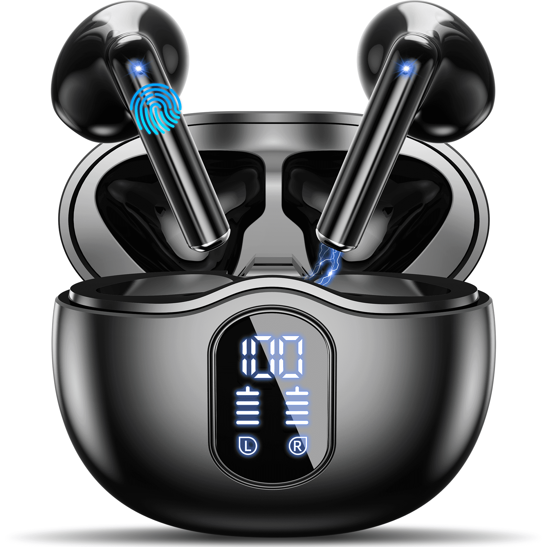 Wireless Earbuds 2025 Bluetooth 5 4 Headphones Hi Fi Stereo 3D Bass Ear Buds 4 ENC Noise Cancelling Mic 36Hrs USB C in Ear Earphones IP7 Waterproof W