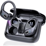 Wireless Earbuds 75hrs Bluetooth 5.4 Headphone Sport, 2026 Bluetooth Earbuds Stereo Deep Bass Over Ear Bud with Earhooks, ENC Noise Cancelling Mic IPX7 Waterproof Earphone for Gym/Running/Workout