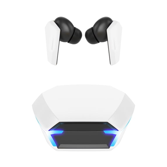 Wireless Earbuds 75hrs Bluetooth 5.3 Headphone Sport, 2026 Bluetooth Earbuds Stereo Deep Bass Over Ear Bud with Earhooks, ENC Noise Cancelling Mic, IPX7 Waterproof Earphone(Silver)