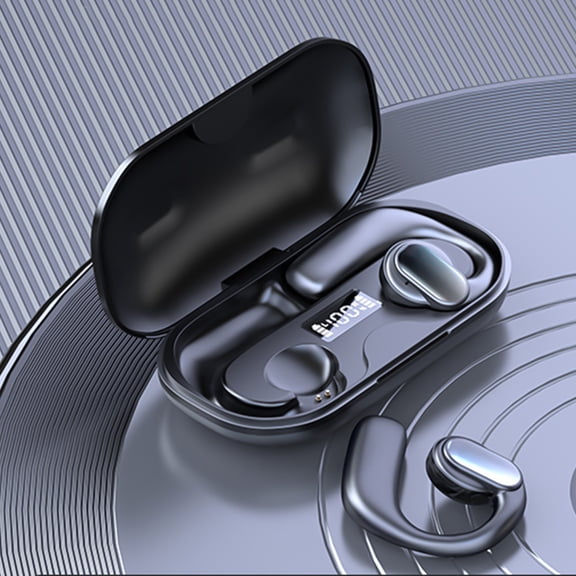 Wireless Earbuds 75hrs Bluetooth 5.4 Headphone Sport,Stereo Deep Bass Bluetooth Earbuds with Secure Earhooks,Deep Bass Over Ear bud with Earhooks for Android, iOS, Workout, Gym