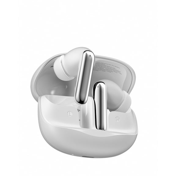 Wireless Earbuds, ANC 5.4 Bluetooth Headphones,in Ear with 6 Noise Cancelling Mic,Stereo Deep Bass,Game Wireless Earphones,White