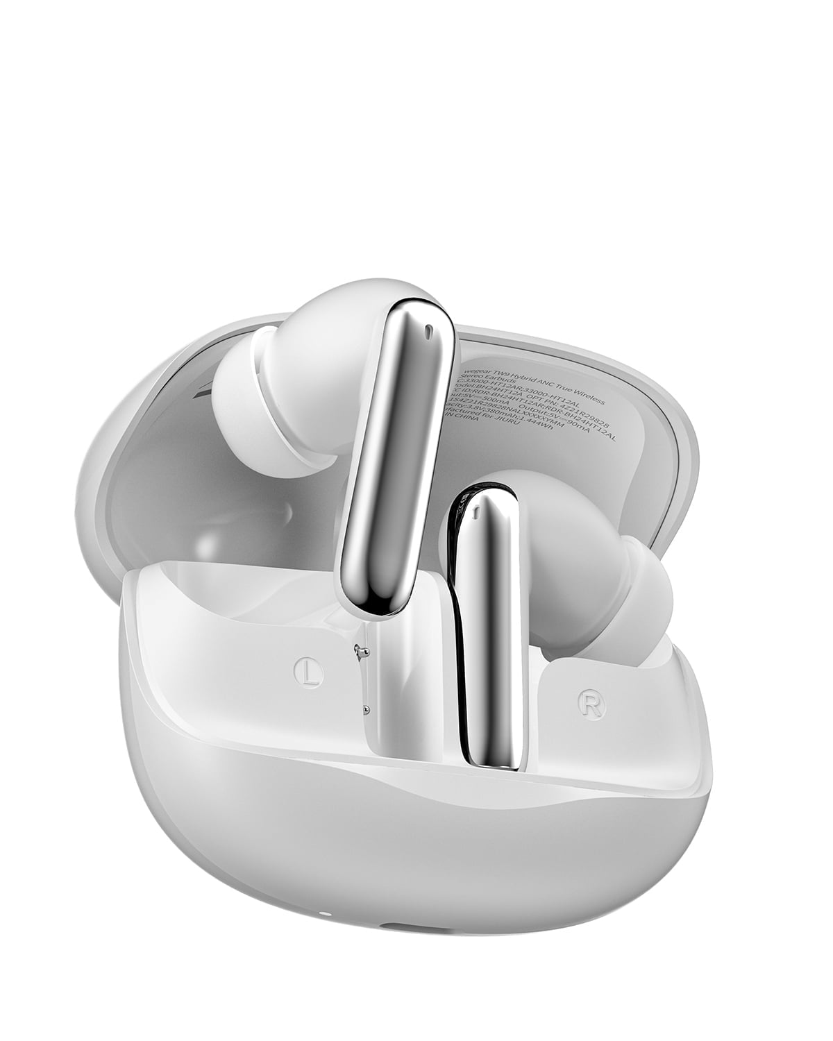 Wireless Earbuds, ANC 5.4 Bluetooth Headphones,in Ear with 6 Noise Cancelling Mic,Stereo Deep Bass,Game Wireless Earphones,White