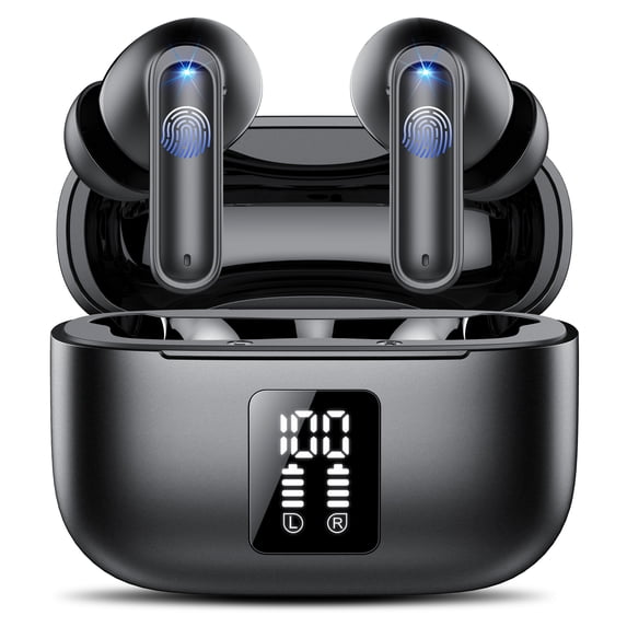 AI Translation Earbuds 0.3s Real Time Translator, 164 Languages, ANC & Bluetooth Headphones 6.0 with Clear Calls, 35H of Playtime, Smart AI Wireless Earbuds for Travel, Meetings & Learning