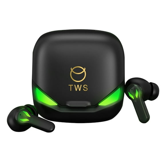 Wireless Earbuds Bluetooth 5.0 Headphones IPX7 Waterproof TWS Deep Bass Stereo Noise Cancelling Headset in Ear with Mic USB-C Charging Case for Sport Android/iOS,Black