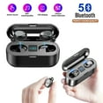 thumbnail image 1 of Wireless Earbuds,Bluetooth 5.0 True Wireless Bluetooth Earbuds, with bass 3D Stereo Sound Wireless Headphones, Built-in Microphone LED Digital Shows Charging Charge, 1 of 8