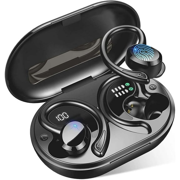 Wireless Earbuds, Bluetooth 5.1 Headphones with Mic, IP7 Waterproof Ear Hooks
