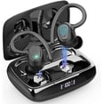 thumbnail image 1 of Wireless Earbuds, Bluetooth 5.3 Sports Headphones with Earhooks Stereo Deep Bass Noise Cancelling Earphones 48H Playtime LED Display IPX7 Waterproof Earbud with Mic Headset for Workout Running, 1 of 9
