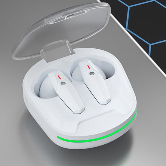 Wireless Earbuds Bluetooth 5.3 in Ear Buds Light-Weight Headphones,Deep Bass Sound,Built-in Mics Headset,Clear Calls Earphones for Sports Workout,White