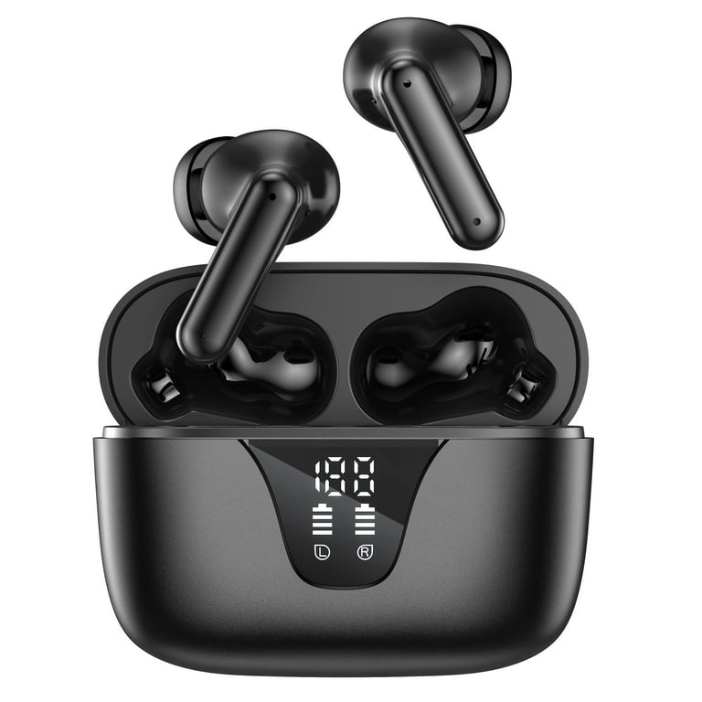 Wireless Earbuds, Bluetooth 5.3 Headphones 50H Playtime with LED