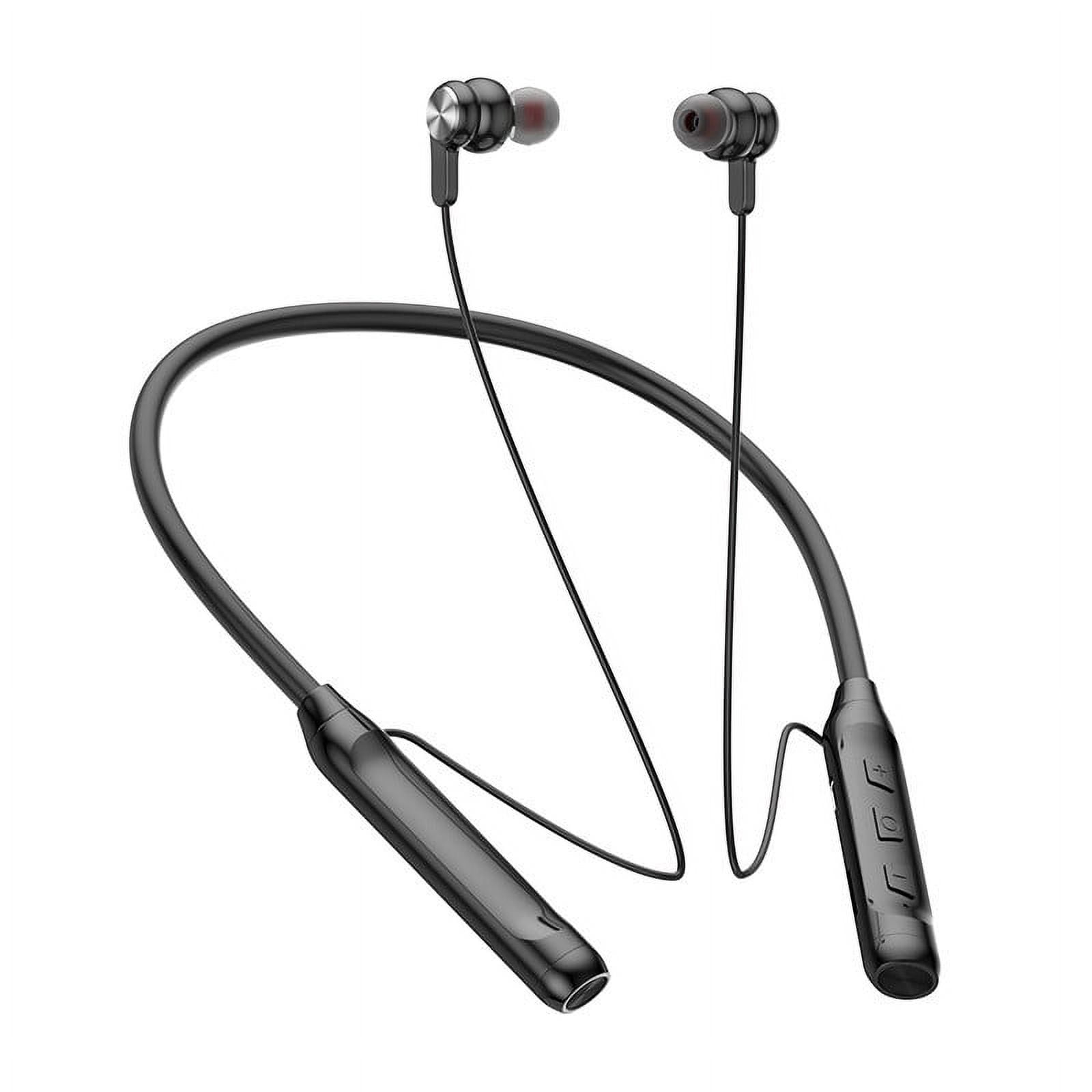 Wireless Earbuds, Bluetooth 5.3 Headphones Bass Stereo, Ear Buds with Noise Cancelling Mic LED Display, IP7 Waterproof in Ear Earphones, 36H Playtime for Laptop Pad Phones Sports Workout(Black)