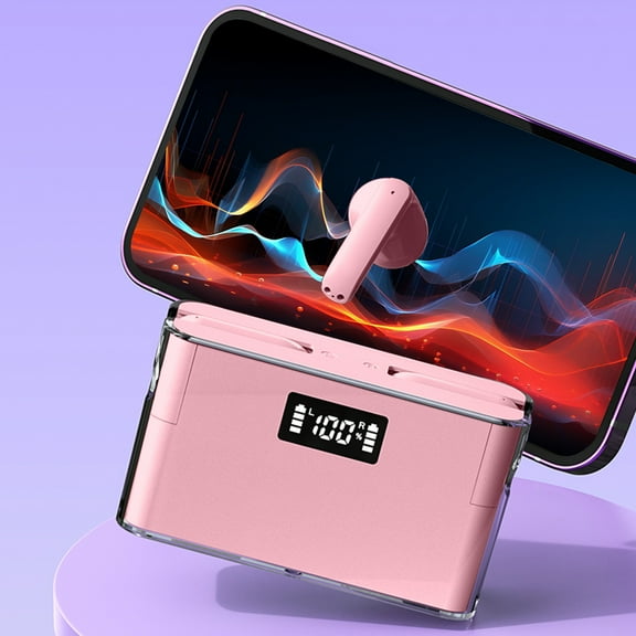 Wireless Earbuds, Bluetooth 5.3 Headphones in Ear with 4 ENC Noise Cancelling Mic, HiFi Stereo Deep Bass Wireless Earphones 40H Playtime, in-Ear Earbud Bluetooth Dual LED Display IP7 Waterproof,USB-C