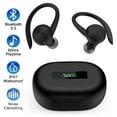 thumbnail image 1 of Wireless Earbuds,Bluetooth 5.3 Headphones for iPhone Android 60Hrs Playtime Waterproof IPX7 In-Ear Stereo Earphones Headset Noise Cancelling True Wireless Earbuds with Ear Hooks&Charging Case,Black, 1 of 7