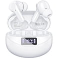 thumbnail image 1 of Wireless Earbuds HiFi ENC Noise Cancelling Microphone Built-in LED Display-White, 1 of 6