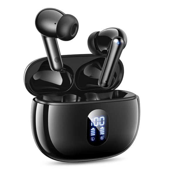 Wireless Earbuds Bluetooth 5.4 with 65H Playtime, IPX7 Waterproof, AI Noise Cancellation for Calls, Lightweight In-Ear Fit for iPhone Android iPad Sports