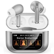 Wireless Earbuds, Bluetooth 5.4 Ear Buds, ENC Noise Cancelling Headphones with 50H Playtime, Bass Stereo Sound, Compatible with iPhone Air/17/16/15/14/Android, Pad