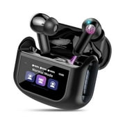 Wireless Earbuds, Bluetooth 5.4 Ear Buds with Touch Screen, 48H Bass Stereo Headphones with ANC/ENC Noise Cancelling/Transparency Mode, IPX7 Earphones with 5 EQ Modes for Android/iOS