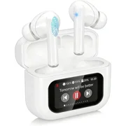 Wireless Earbuds, Bluetooth 5.4 Ear Buds with Touch Screen, ANC/ENC Noise Cancel