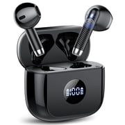Wireless Earbuds, Bluetooth 5.4 Ear Buds with 4 ENC Noise Cancelling Mics, 40H Playtime, LED Power Display, 13mm Hi-Fi Stereo, IPX7 Waterproof Headphones for iPhone Android