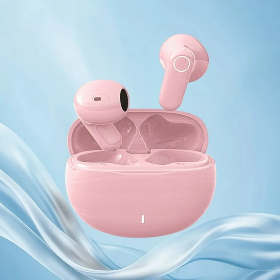 Wireless Earbuds, Bluetooth 5.4 Half in Ear with Noise Reduction, 8H Single 48H Total Battery, Comfortable Short Stem Design, IP5 Sweat Resistant, Touch Control