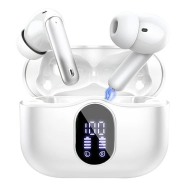 Wireless Earbuds, Bluetooth 5.4 Headphones Bass Stereo, Ear Buds with Noise Cancelling Mic LED Display, 36H Playtime in Ear Earphones, IP7 Waterproof Sport Headset for Android iOS
