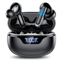 thumbnail image 1 of Wireless Earbuds Bluetooth 5.4 Headphones, Deep Bass Loud Clear Sound with Noise Cancelling Mic, LED Display 60H Playing Time in-Ear Headphones with Wireless Charging Case for iPhone Android, Black, 1 of 8