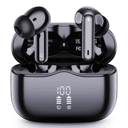 Wireless Earbuds, Bluetooth 5.4 Headphones in Ear with 4 ENC Noise Cancelling Mic, Wireless Earphones HiFi Stereo Deep Bass 40H Playtime, In-Ear Bluetooth Earbuds LED Display IP7 Waterproof, USB-C