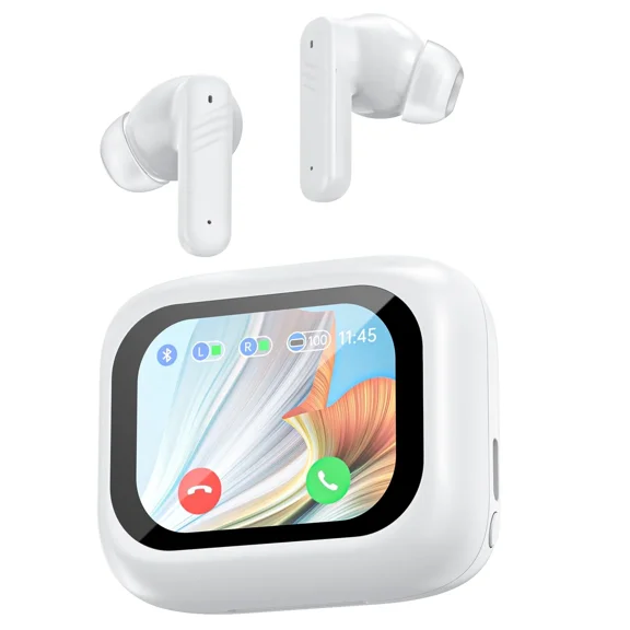 Tikvla LX-10 Headphone, Set with Touch Screen Earbud for iPhone & Android, White