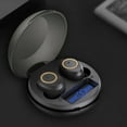 thumbnail image 1 of Wireless Earbuds, Bluetooth Ear Buds with Big Bass Stereo Sound, 48 Hours Playtime, Lightweight in-Ear Fit Earphones, IPX7, Hands-Free Calls with AI for iPhone, Android, Pad, Sports, Workout,Black, 1 of 9